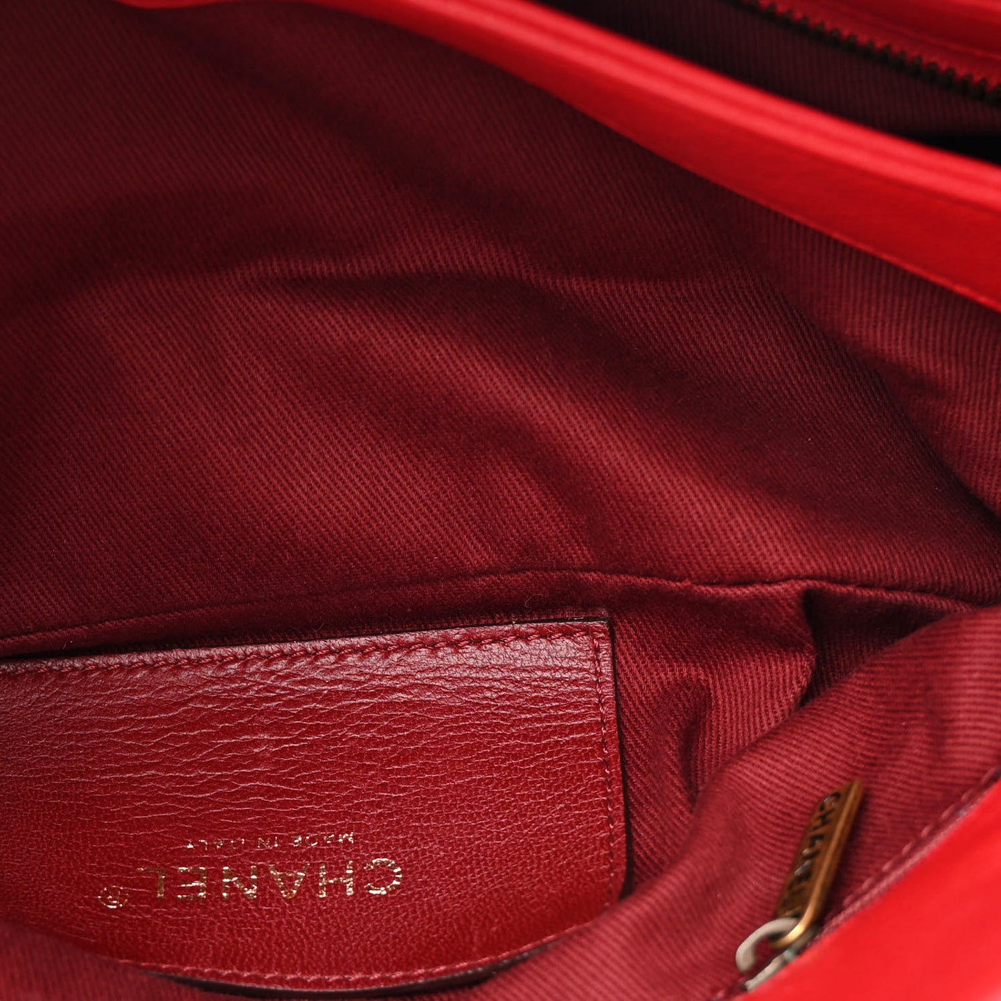 Lambskin Quilted Medium Just Mademoiselle Red