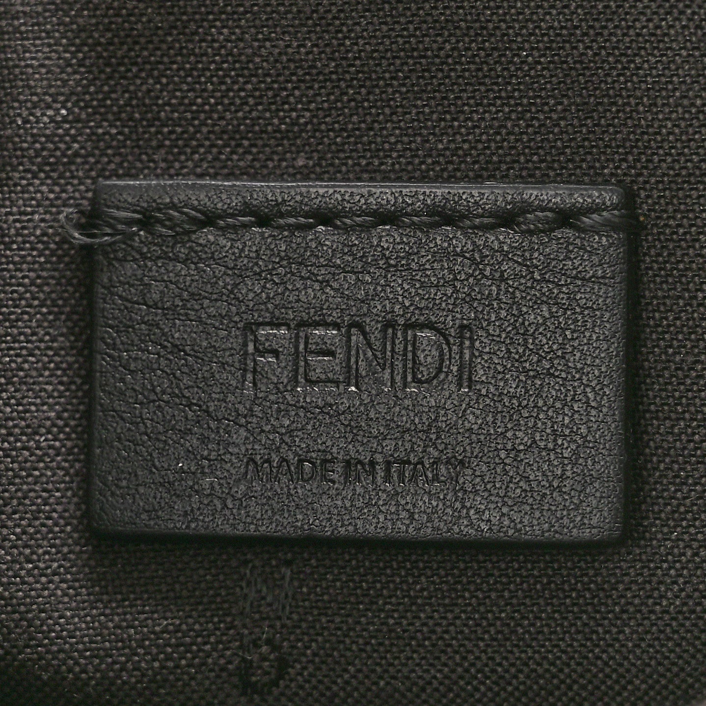 Vitello Soft F is Fendi Bi-Color FF 1974 Embossed Envelope Wallet On Chain with Pouches Maya Black
