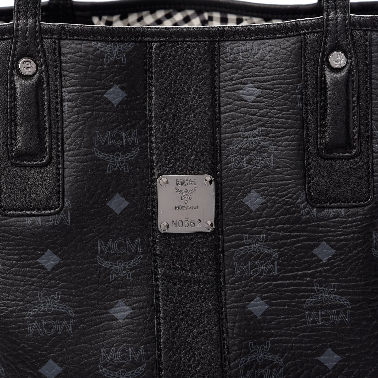 Visetos Medium Liz Reversible Shopper Tote Black