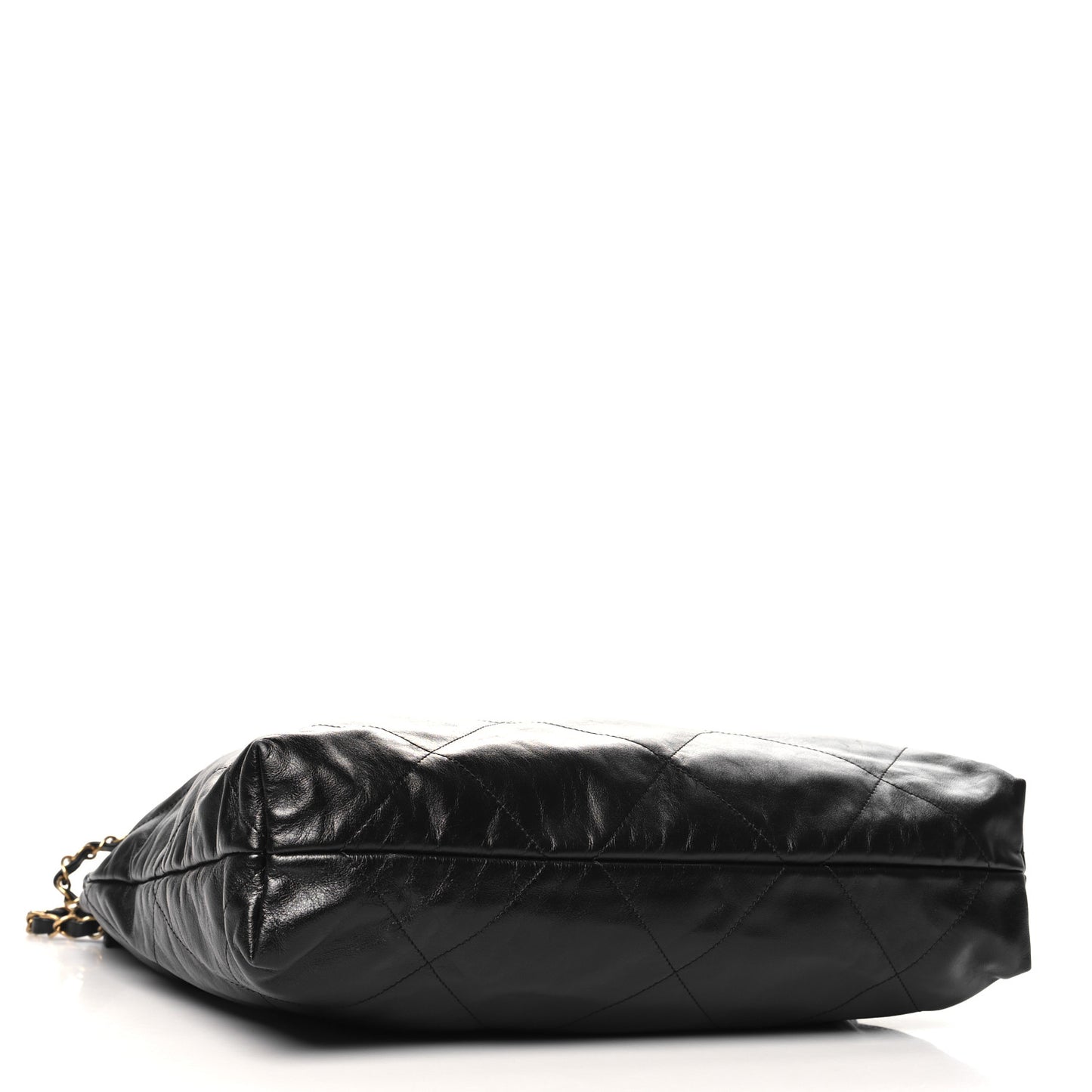 Shiny Calfskin Quilted Chanel 22 Black