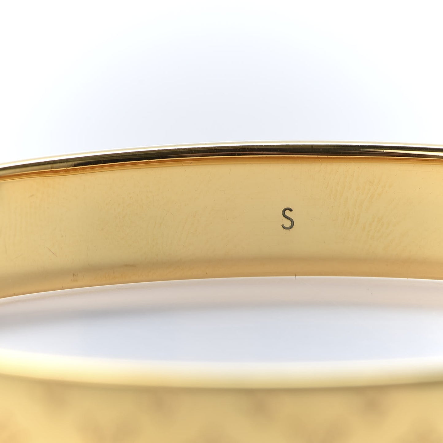 Brass Monogram Nanogram Cuff S Gold