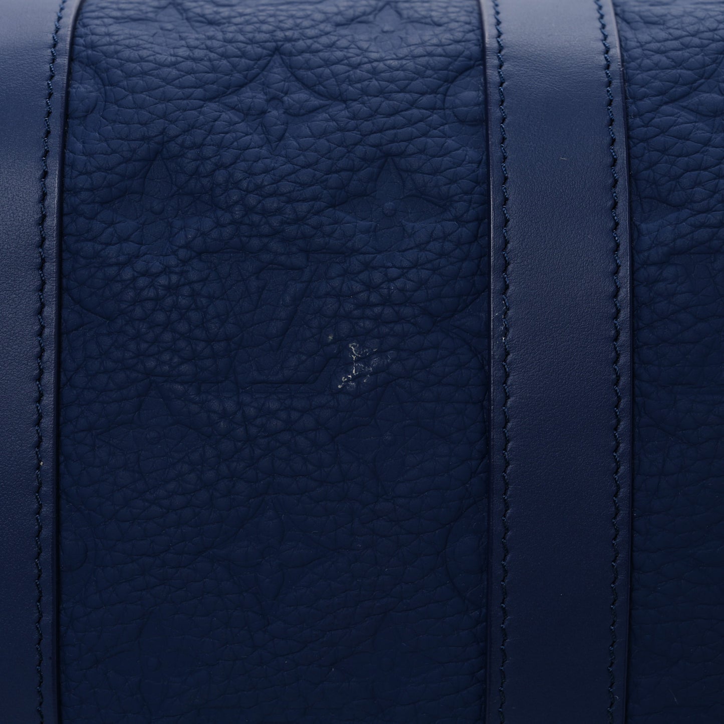 Monogram Taurillon Keepall Bandouliere 35 Blue