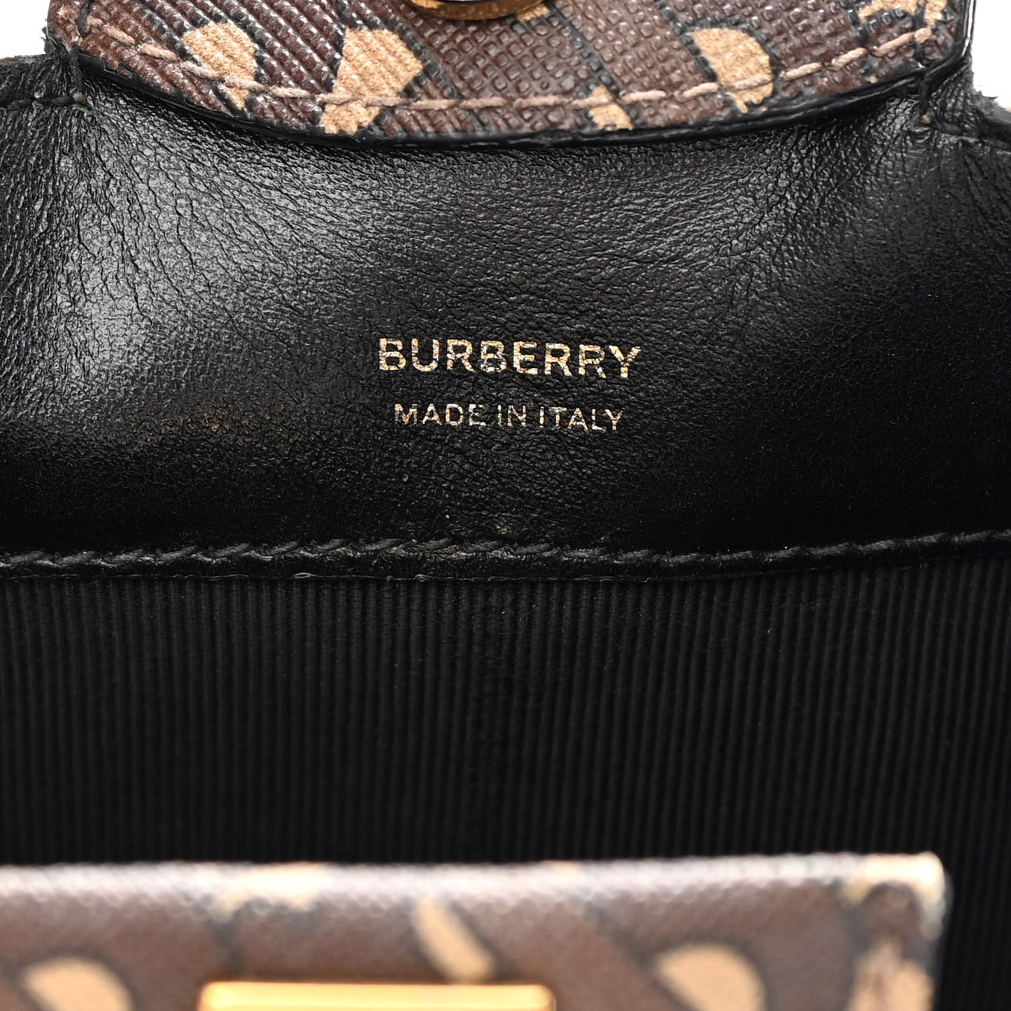 E-canvas Monogram TB Bucket Bag Bridle Brown