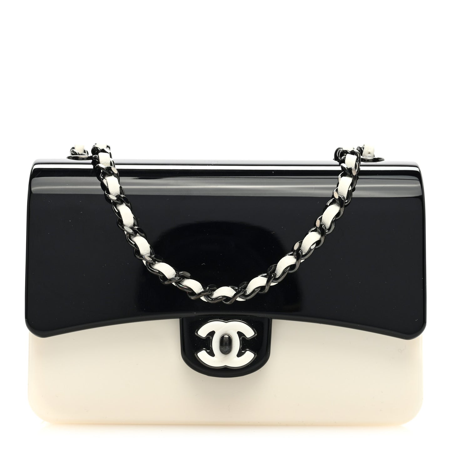 Plexiglass Plexi Coco Bag Black White