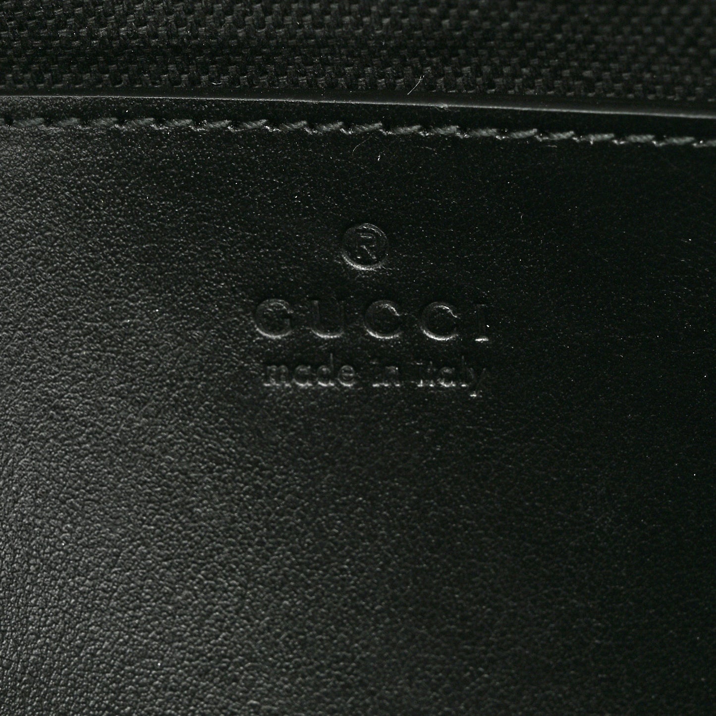 GG Supreme Monogram Calfskin Web Sling Backpack Black Grey