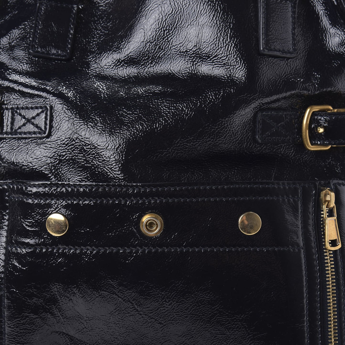 Patent Large Downtown Tote Black