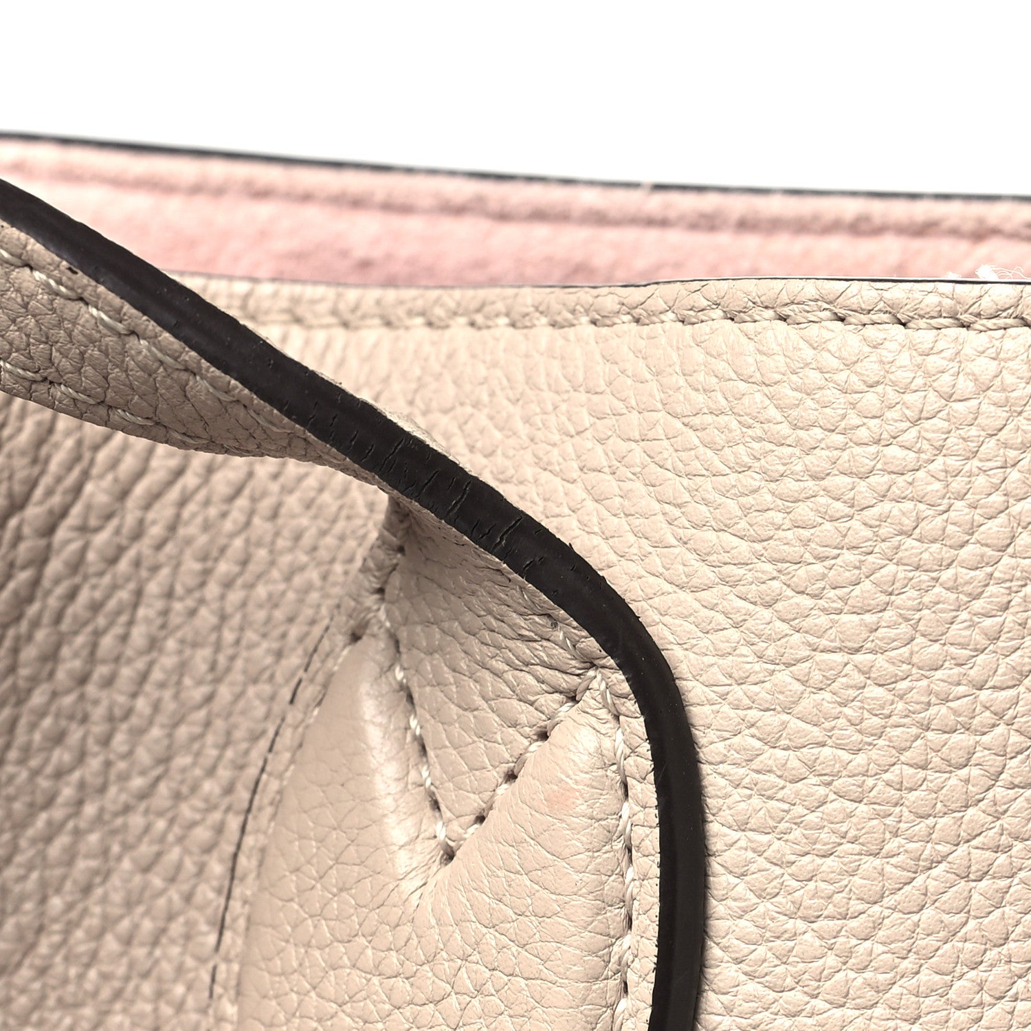 Louis Vuitton Grained Calfskin Lockme Shopper Greige 14 of 16
