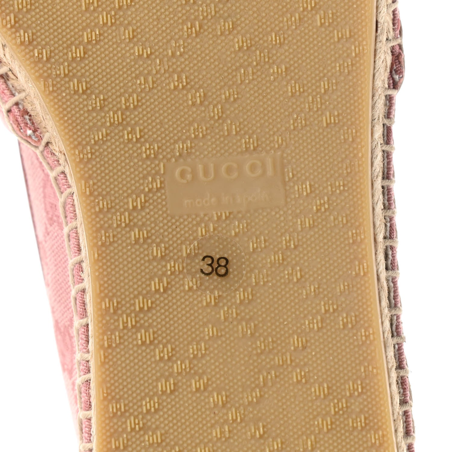 Gucci Monogram Espadrilles 38 Soft Pink 6 of 8