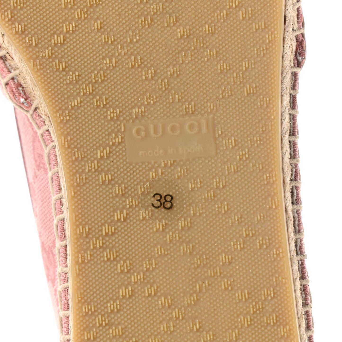 Monogram Espadrilles 38 Soft Pink