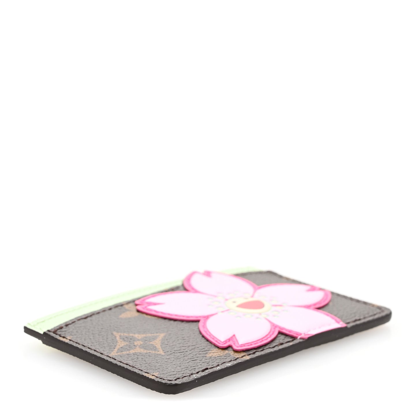 LV X TM Monogram Cherry Blossom Card Holder Sakura Brown