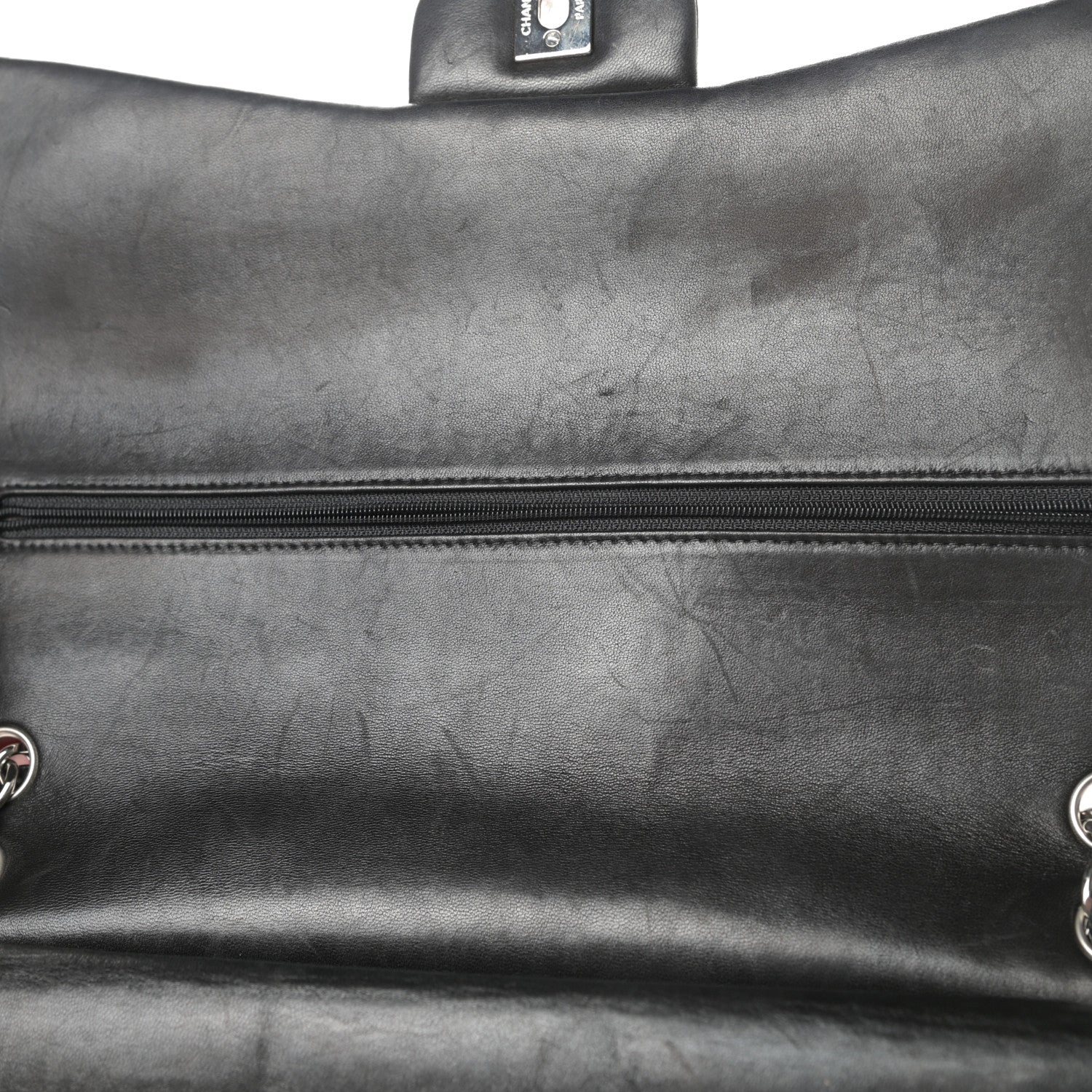 Chanel Lambskin Quilted Maxi Double Flap Black 20 of 25