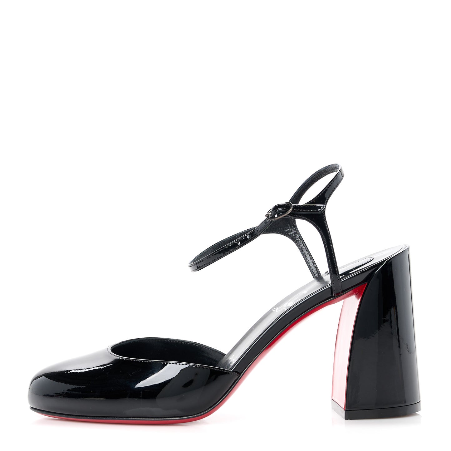 Patent 85 Jane Ankle Strap Pumps 38 Black