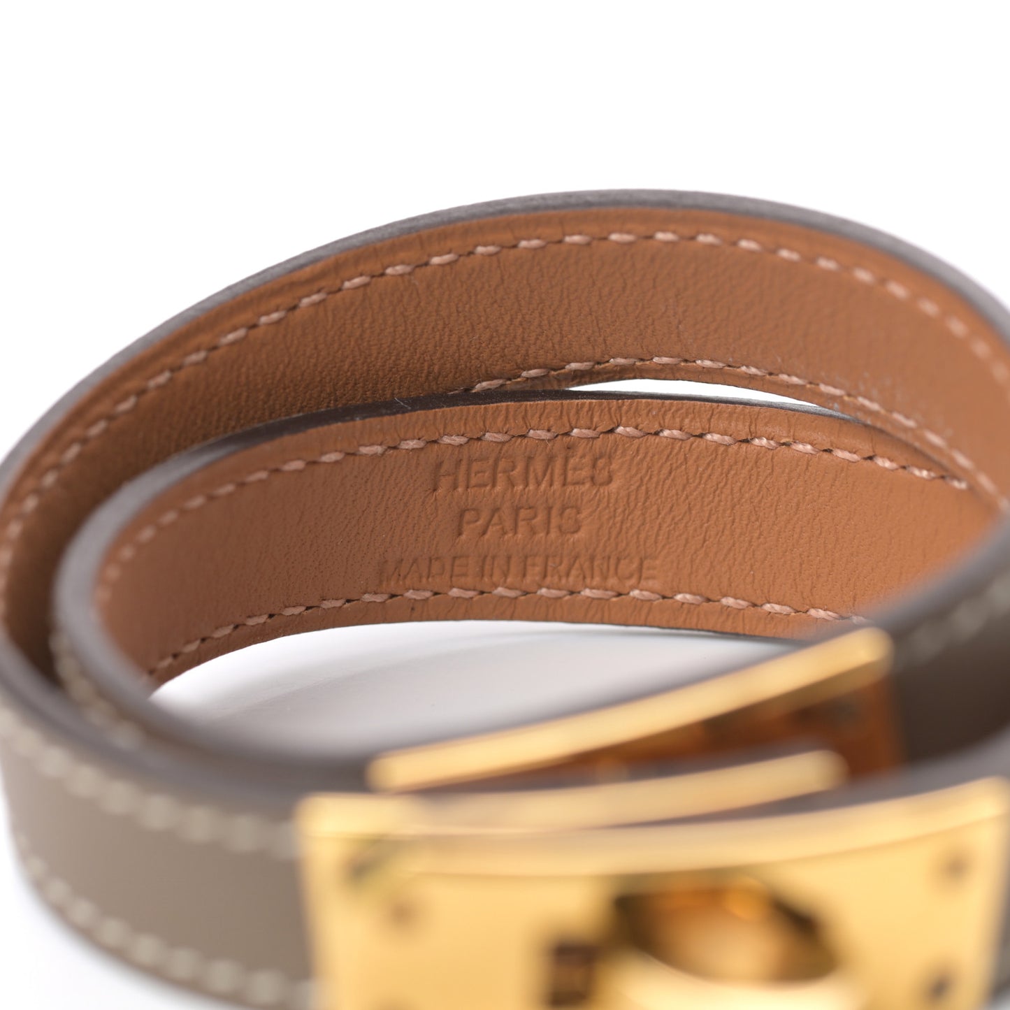 Swift Kelly Double Tour Bracelet T2 Etoupe