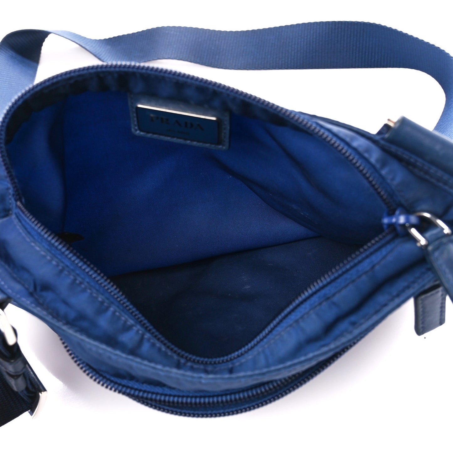 Nylon Vela Flat Messenger Bag Royal