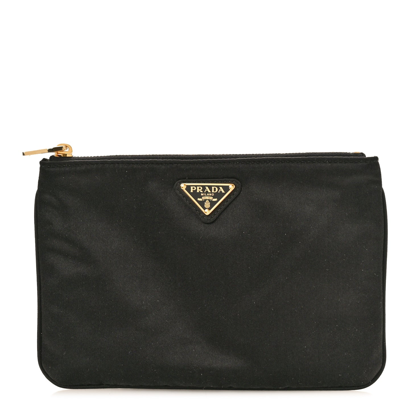 Tessuto Nylon Saffiano Wristlet Black