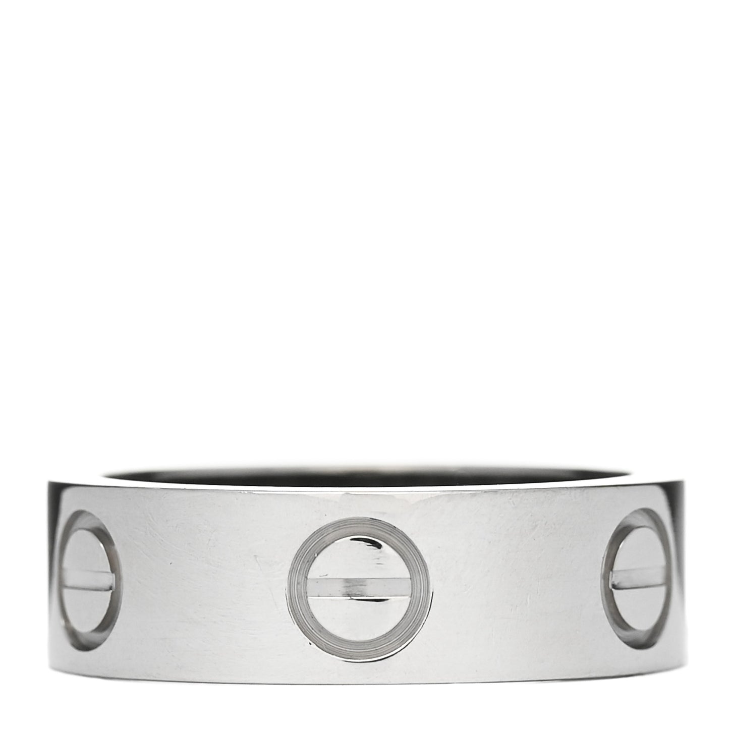 18K White Gold 5.5mm LOVE Ring 48 4.5