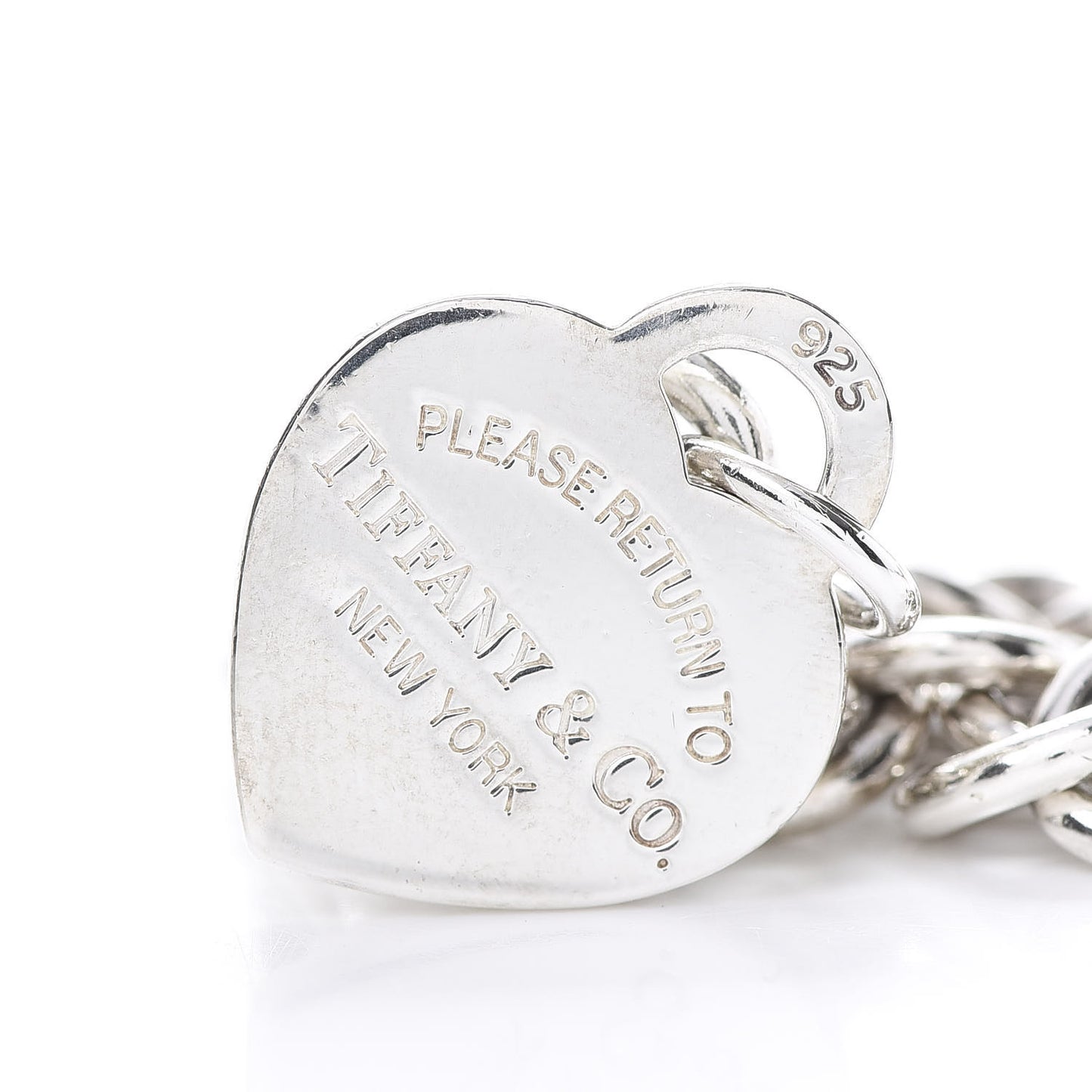 Sterling Silver Return to Heart Tag Charm Bracelet