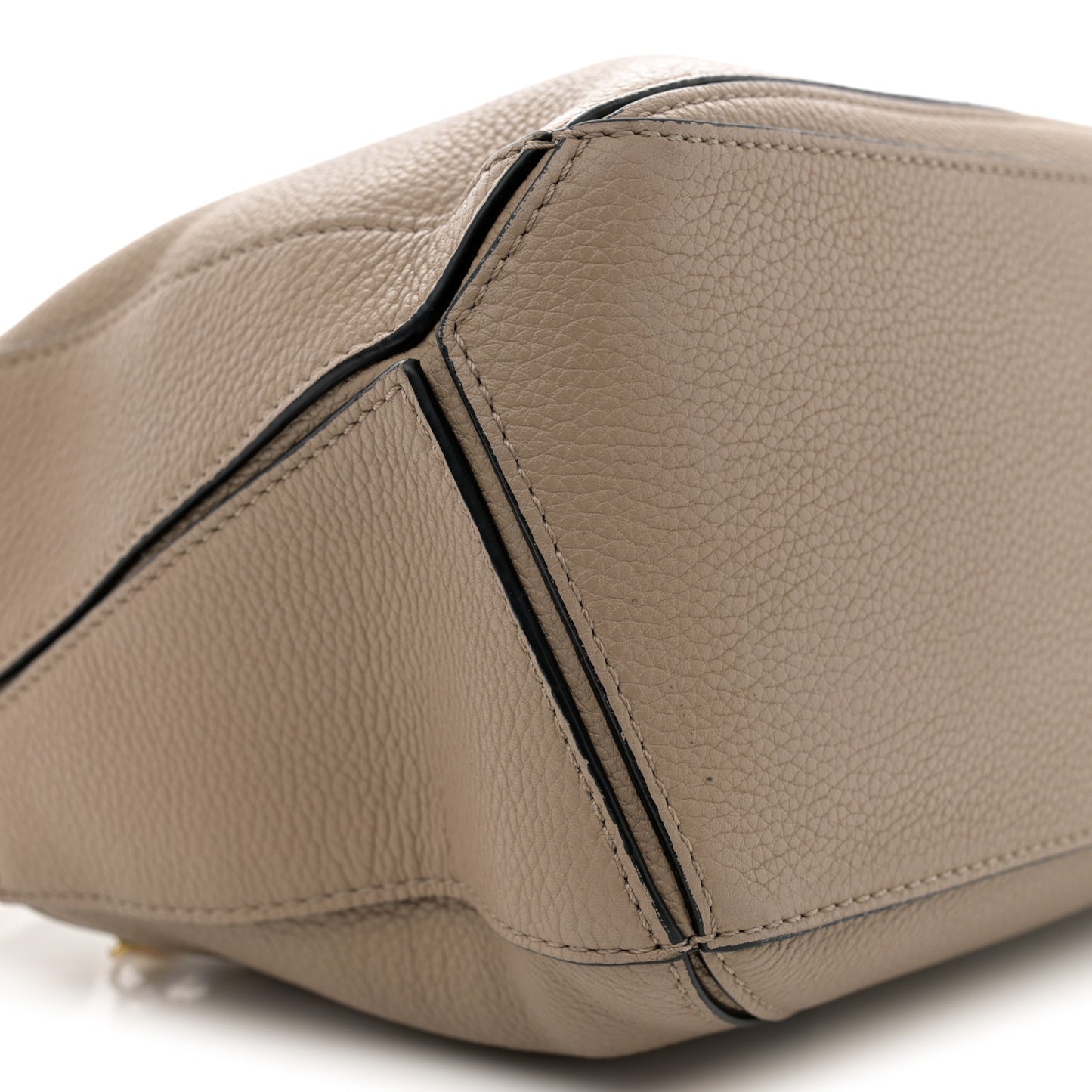 Grained Calfskin Puzzle Bag Mink