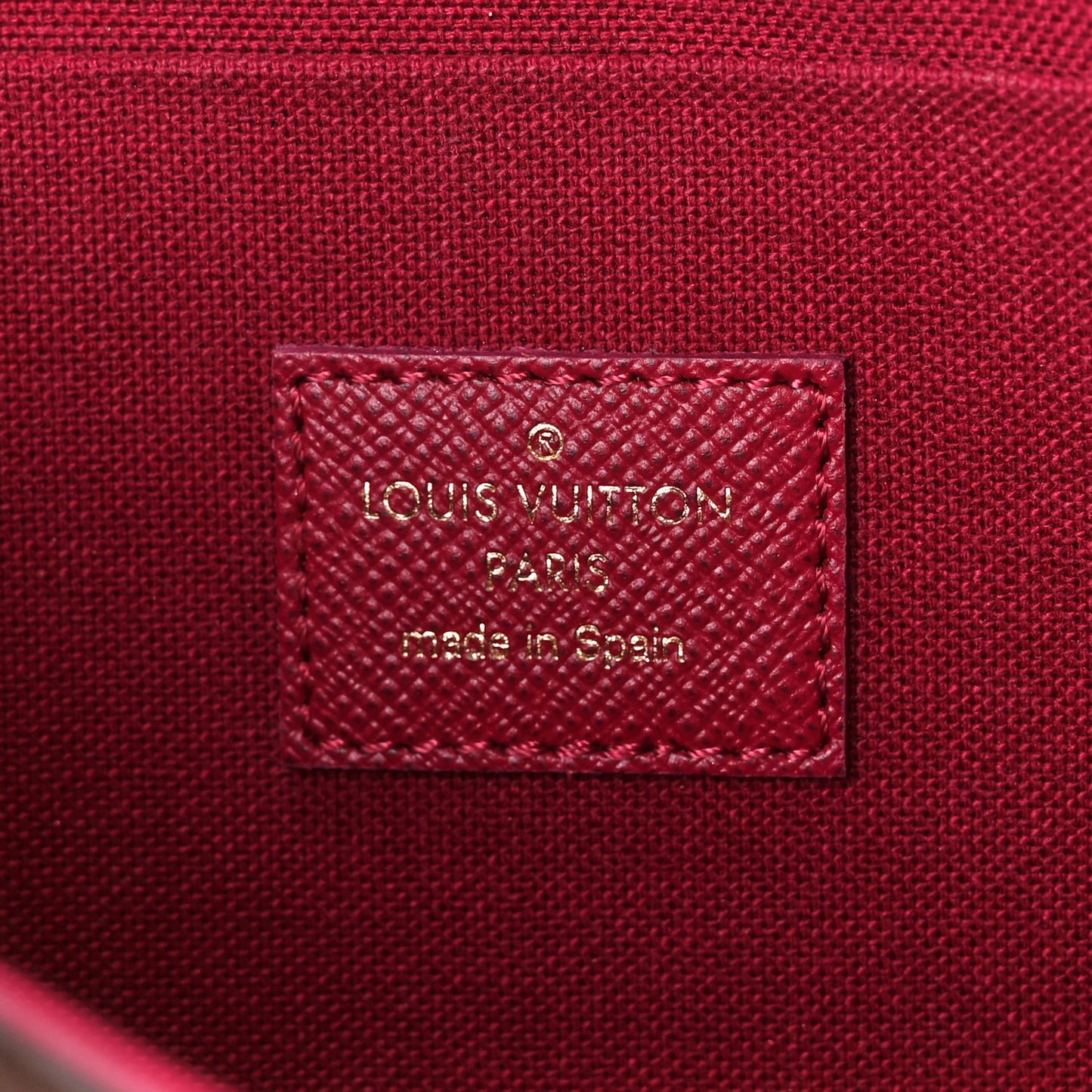 Monogram Pochette Felicie Chain Wallet Fuchsia