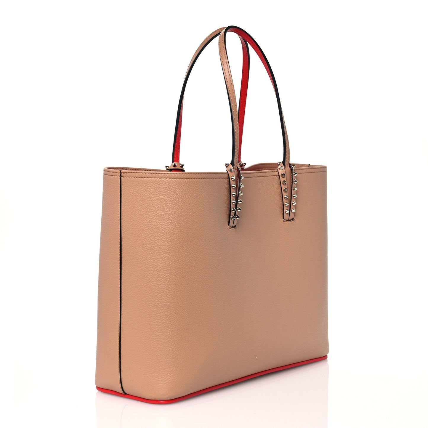 Calfskin Spikes East West Cabata Tote Nude
