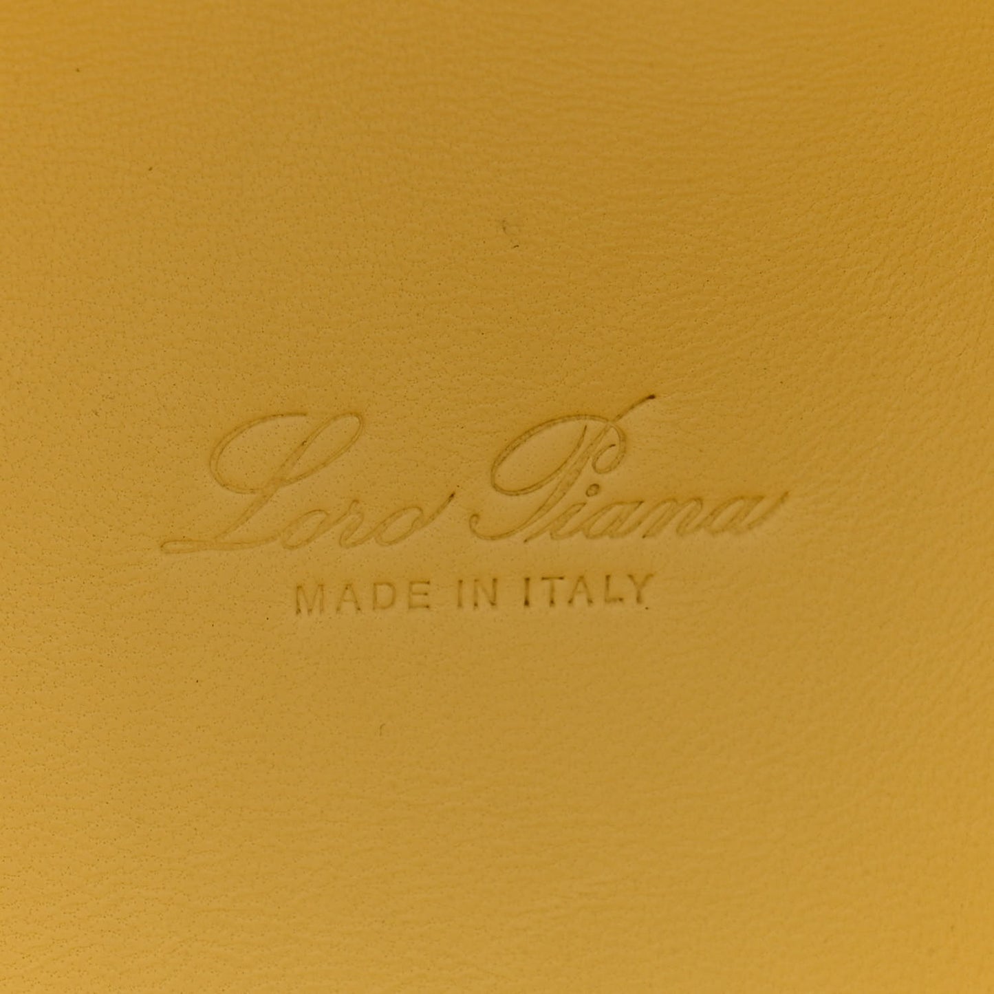 Grained Calfskin L19 Extra Pocket Pouch Yellow