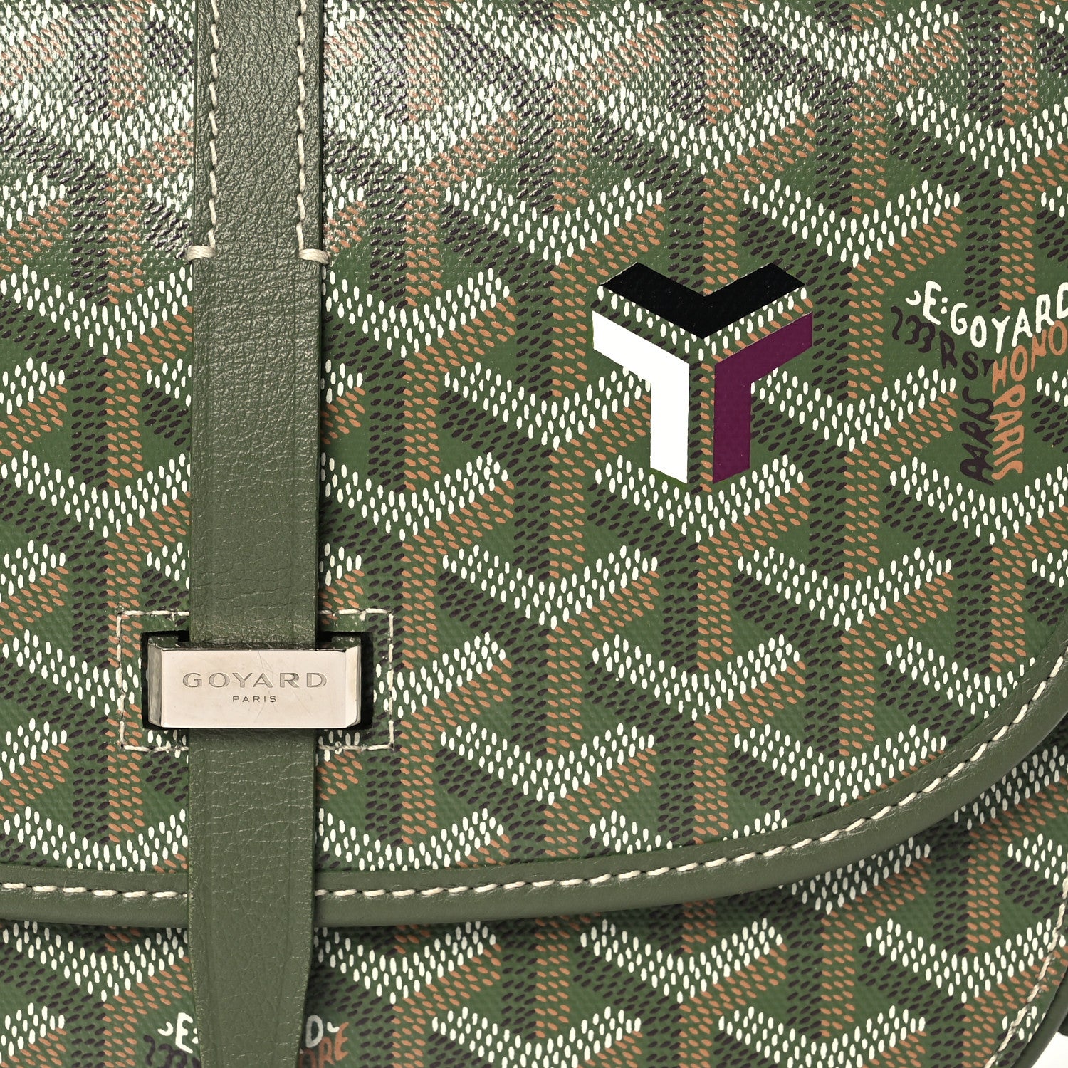 Goyard Goyardine Belvedere PM Messenger Bag Kaki 7 of 11