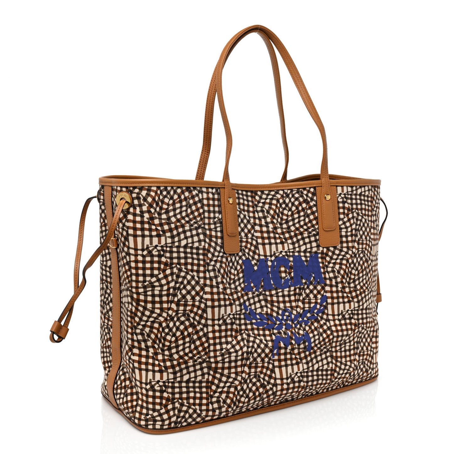 Visetos Large Liz Reversible Shopper Tote Cognac