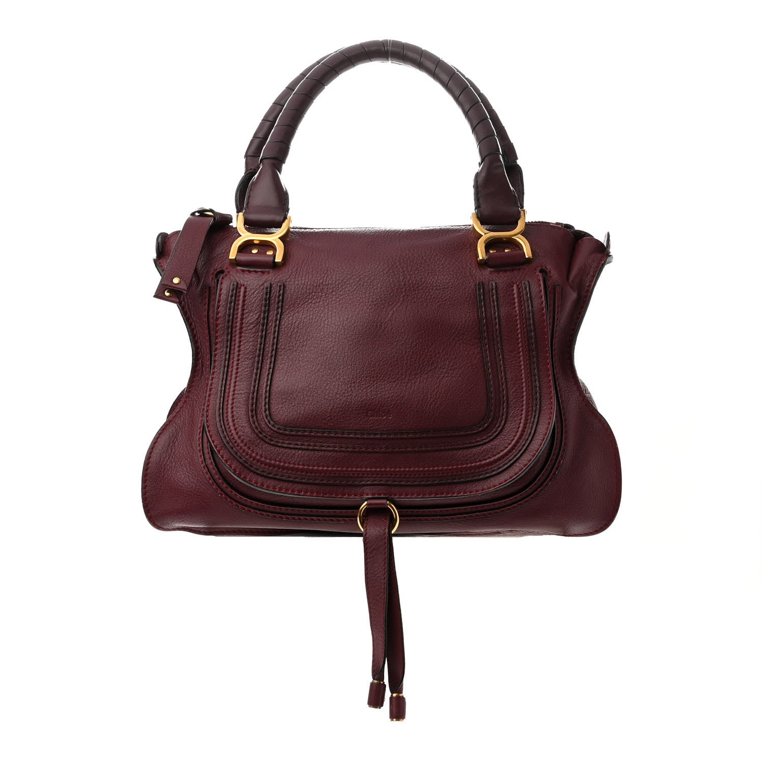 Chloe Calfskin Medium Marcie Satchel Cocoa 1 of 19