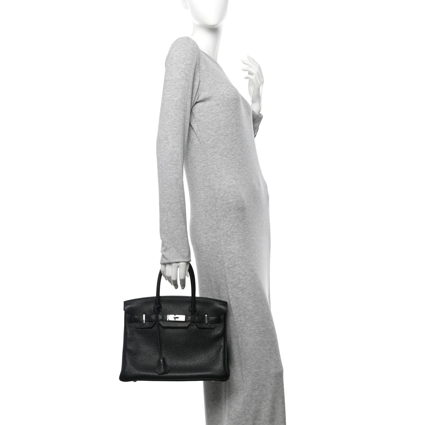 Taurillon Clemence Birkin 30 Black