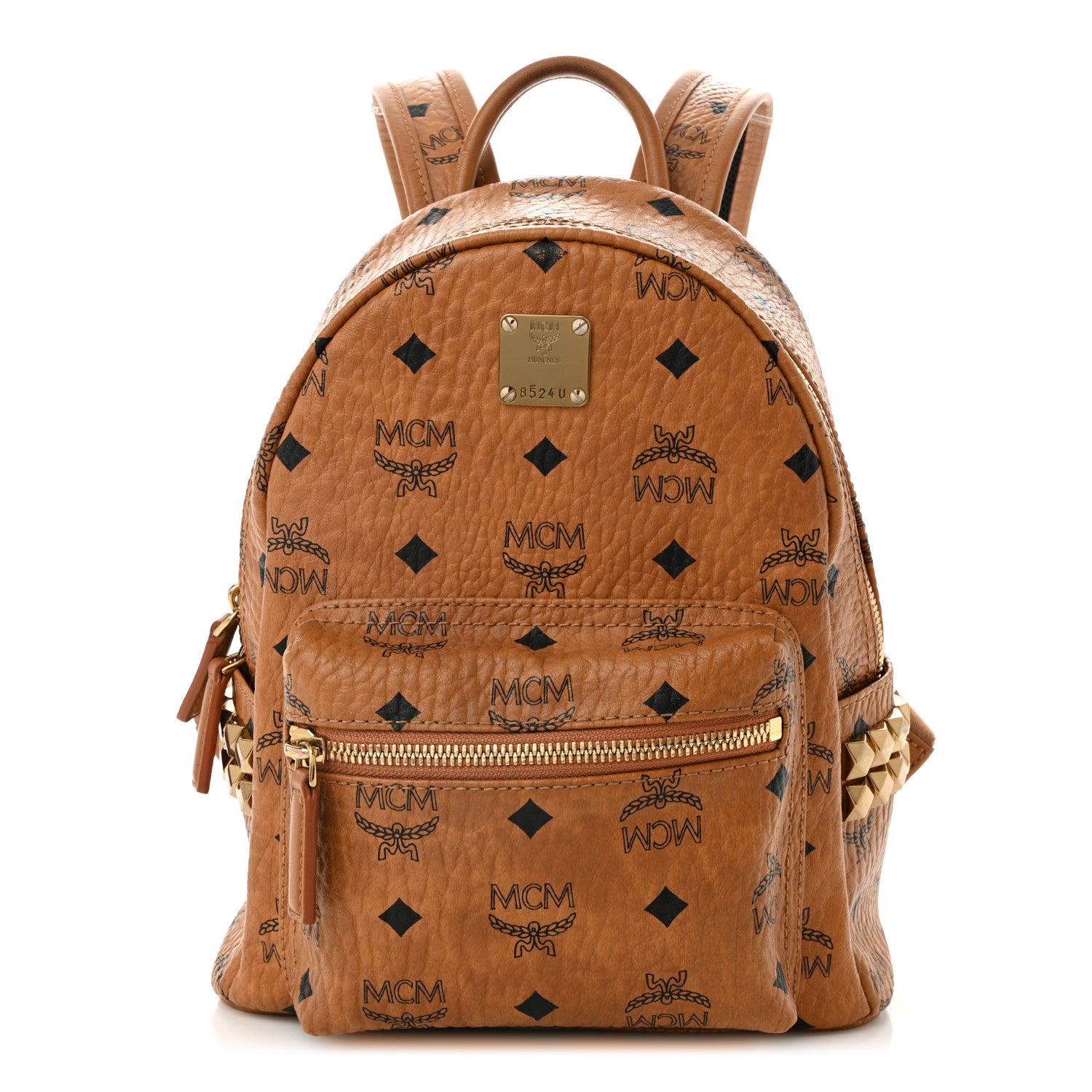 MCM ジャガード　ミニリュック Mini Stark Side Studs Backpack in Visetos Black | MCM ®US