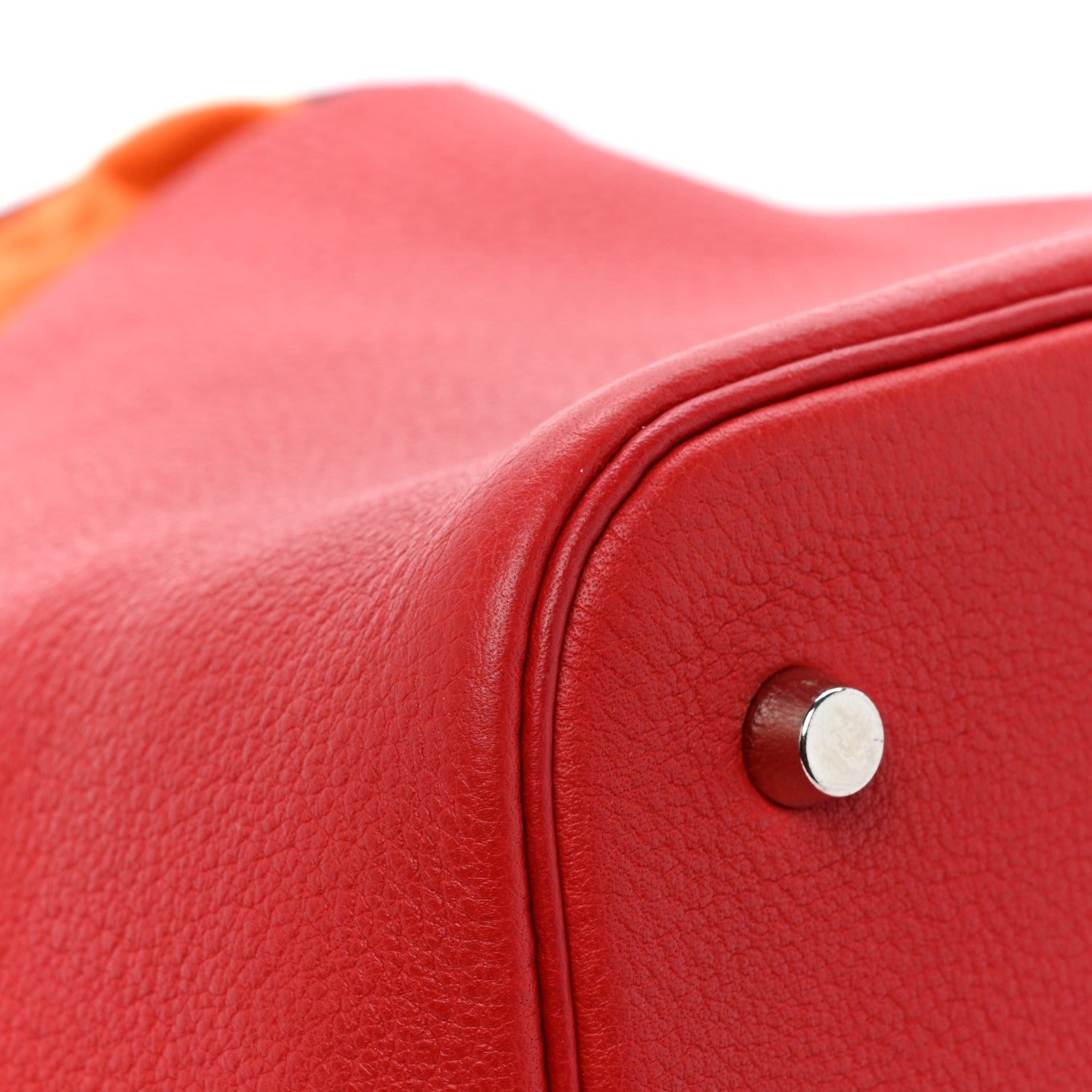Hermes Taurillon Clemence Picotin 22 MM Rouge Vif 11 of 12