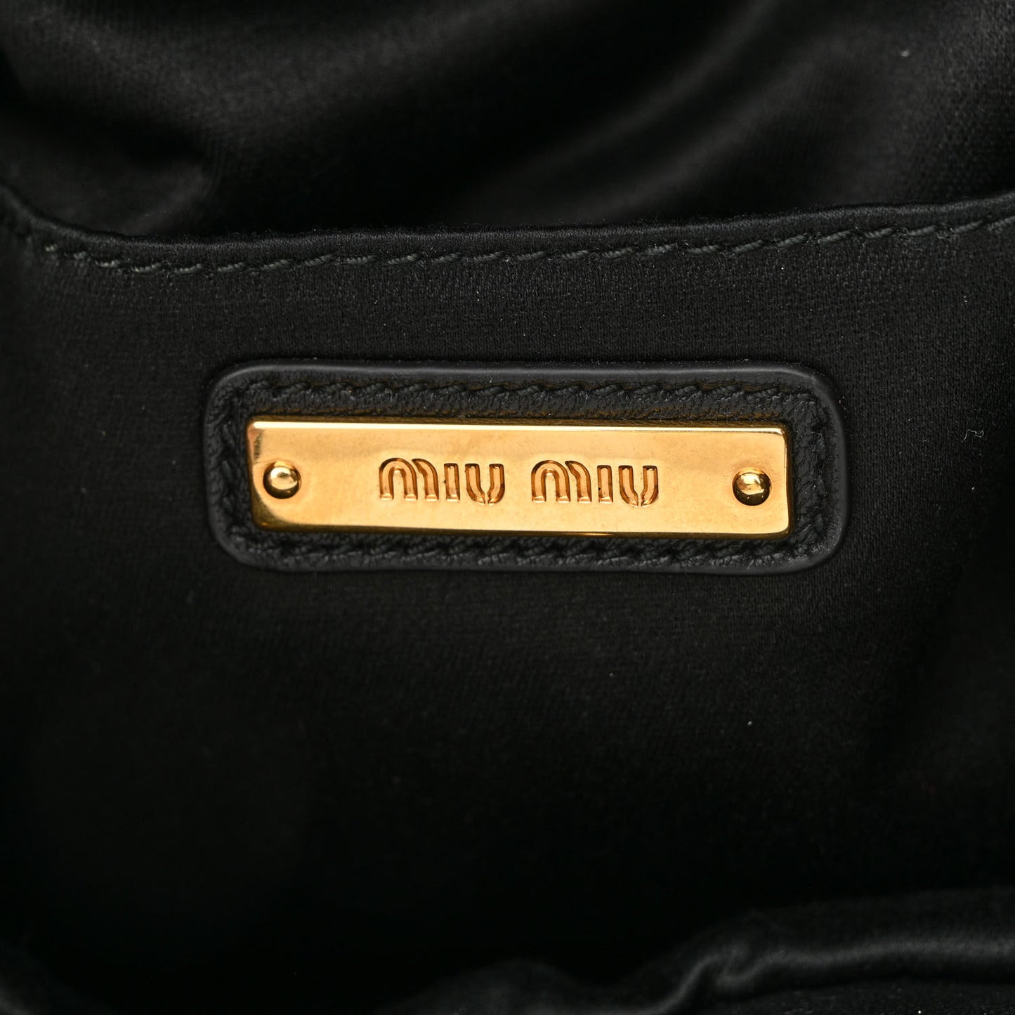 Nappa Matelasse Small Bucket Bag Black