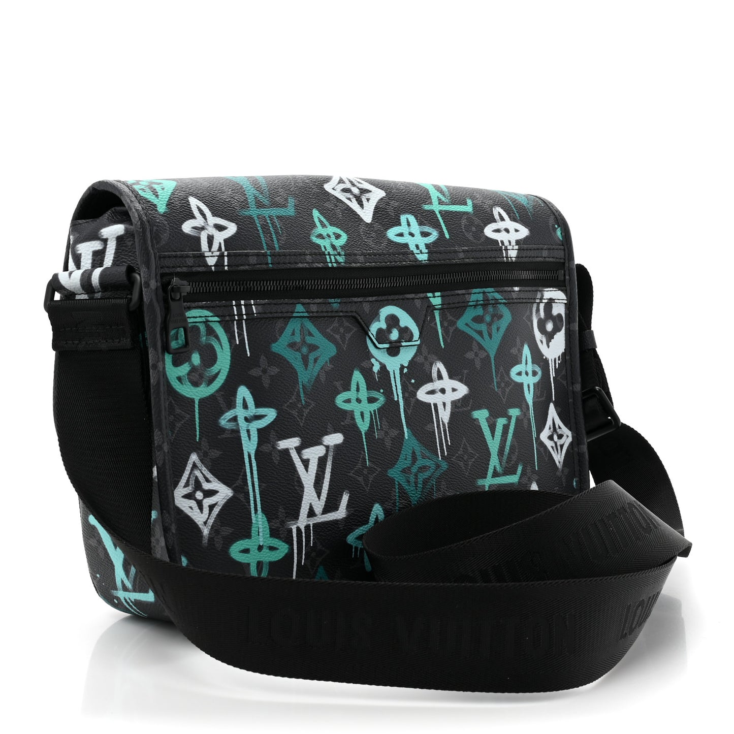 Monogram Eclipse LV Graffiti Archy Messenger MM Green Lights