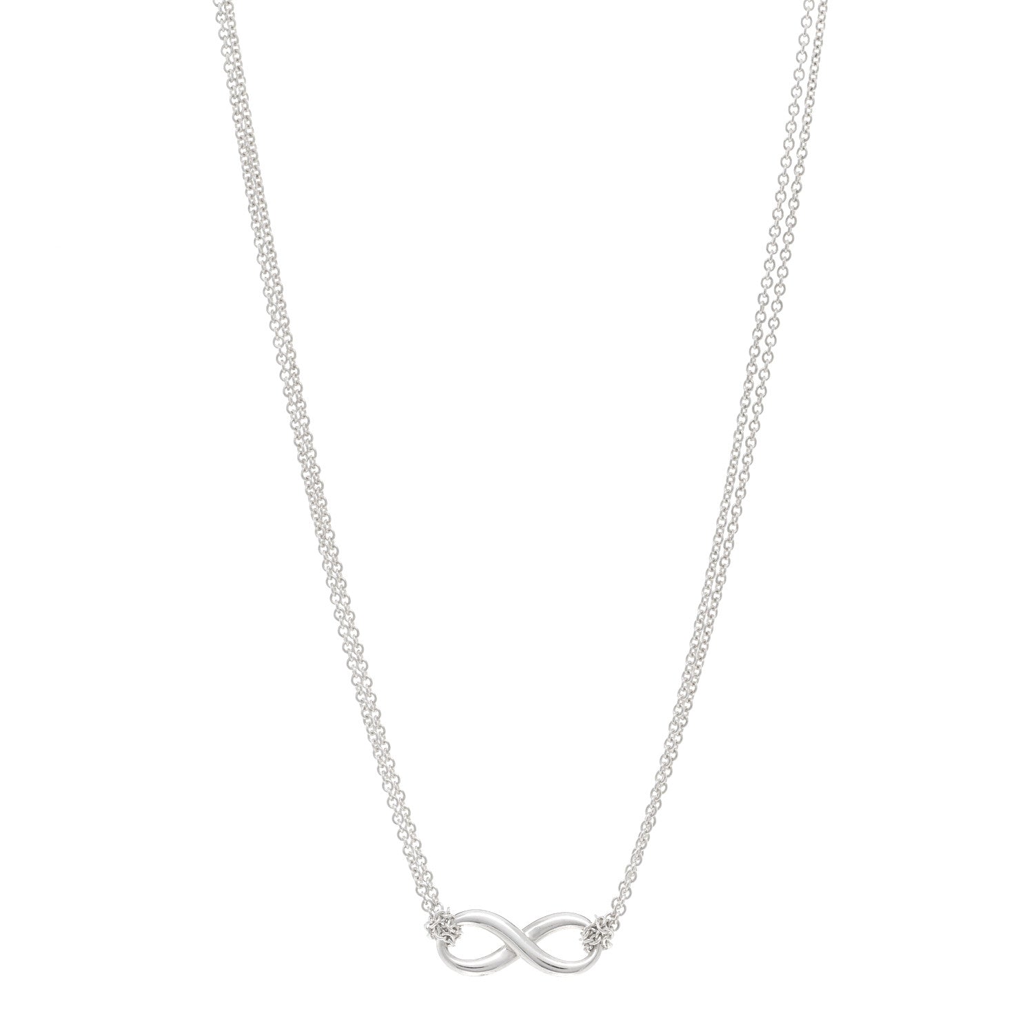 Tiffany Sterling Silver Infinity Pendant Necklace 1 of 4