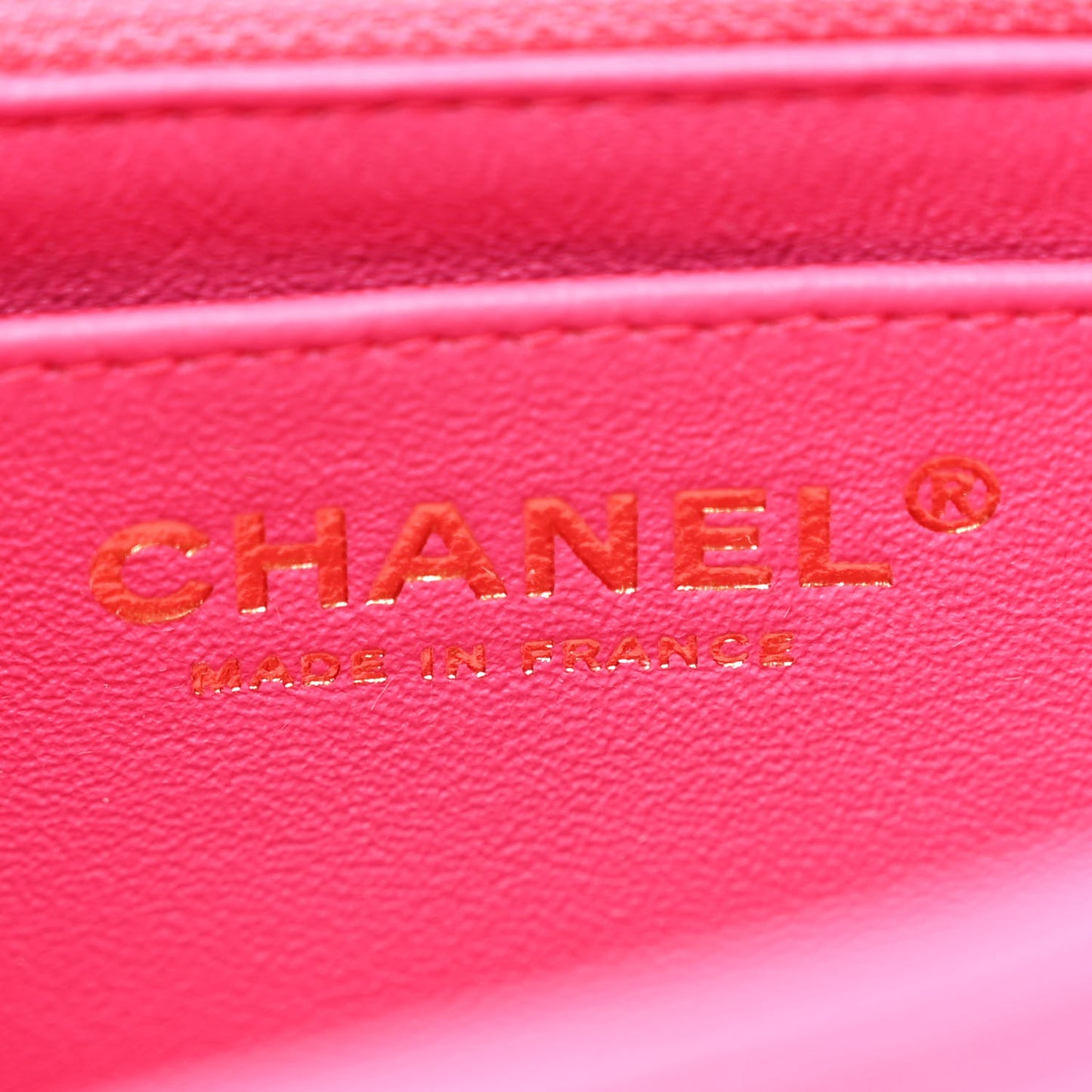Lambskin Quilted Mini Rectangular Flap Pink
