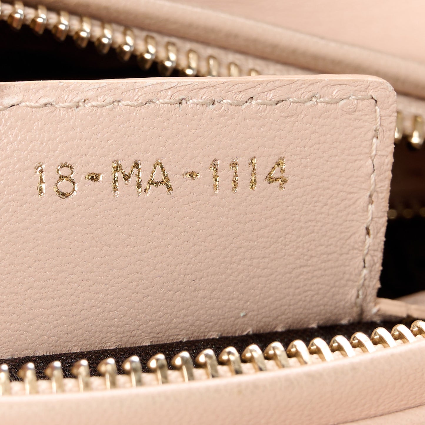 Lambskin Cannage Medium Lady Dior Beige