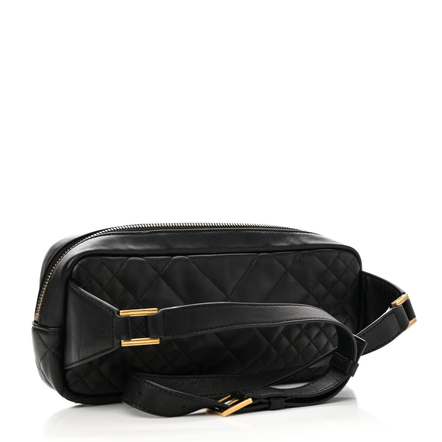 Nappa Barocco Printed Quilted Vanitas Medea Belt Bag Black