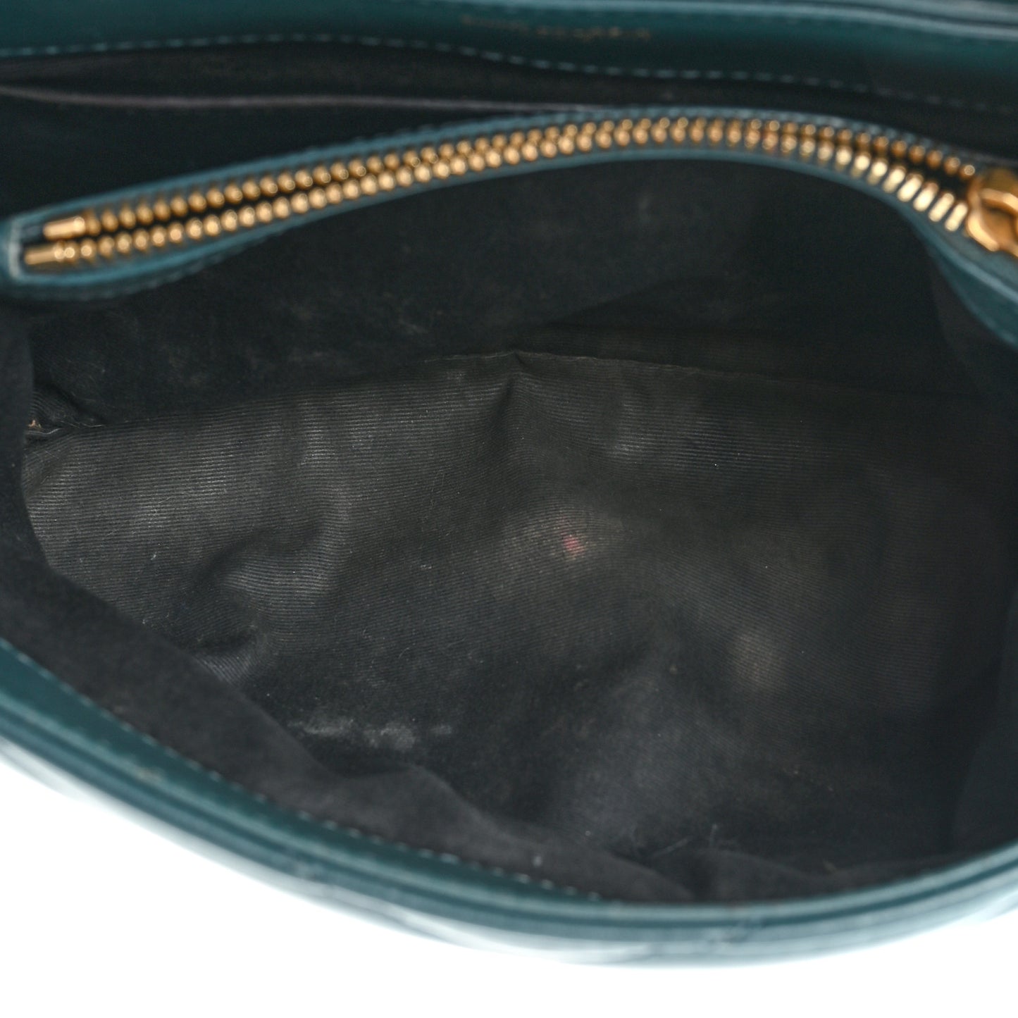 Calfskin Y Quilted Monogram Small Loulou Chain Satchel Green