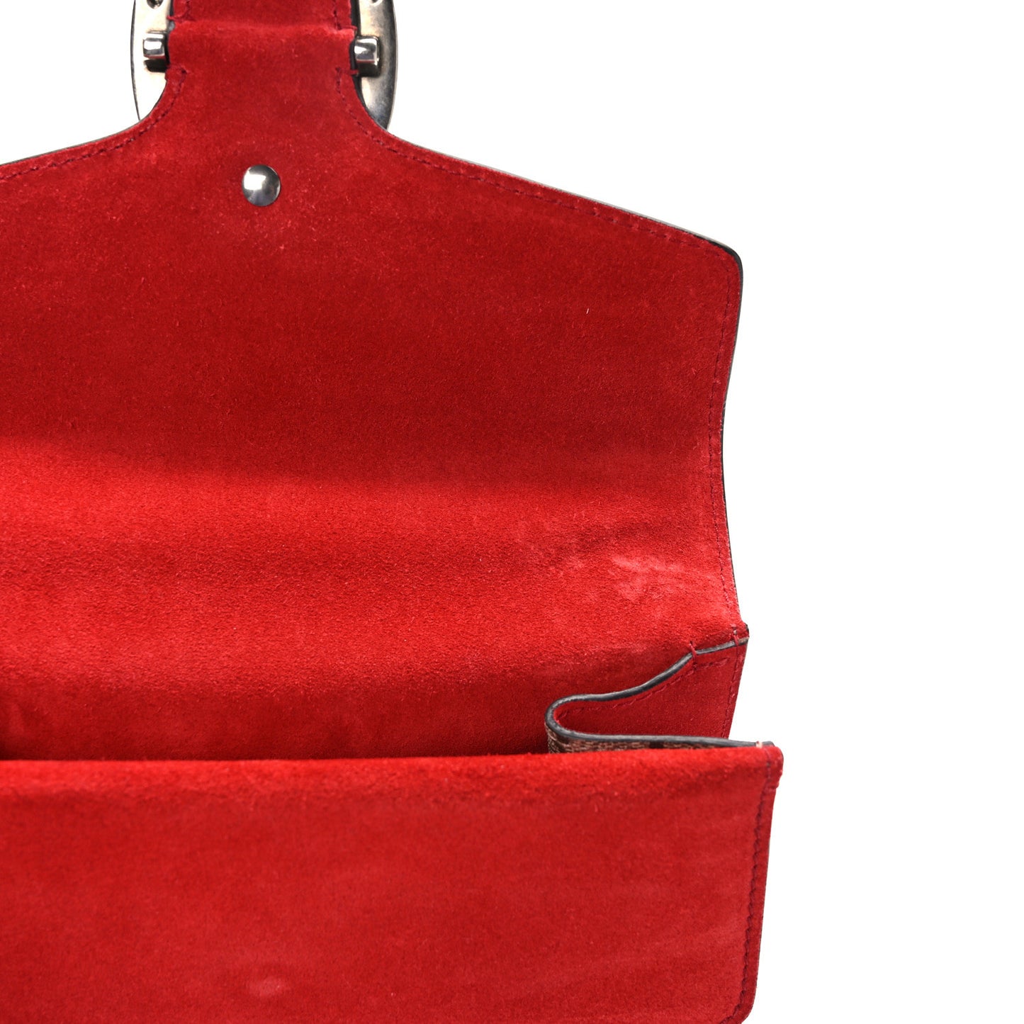 GG Supreme Monogram Mini Dionysus Shoulder Bag Hibiscus Red