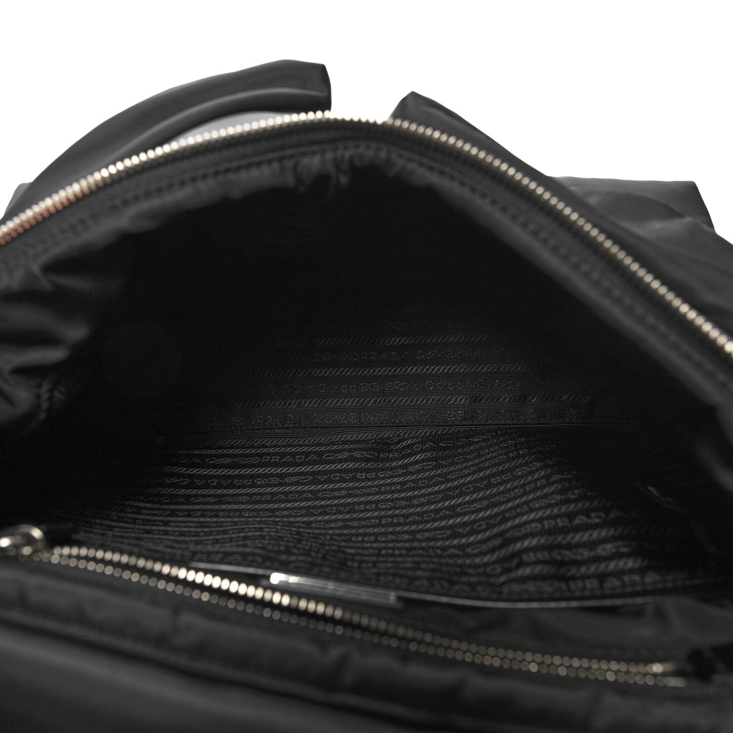 Prada Nylon Tessuto Nappa Symbols Signaux Hobo Bag Black 5 of 9