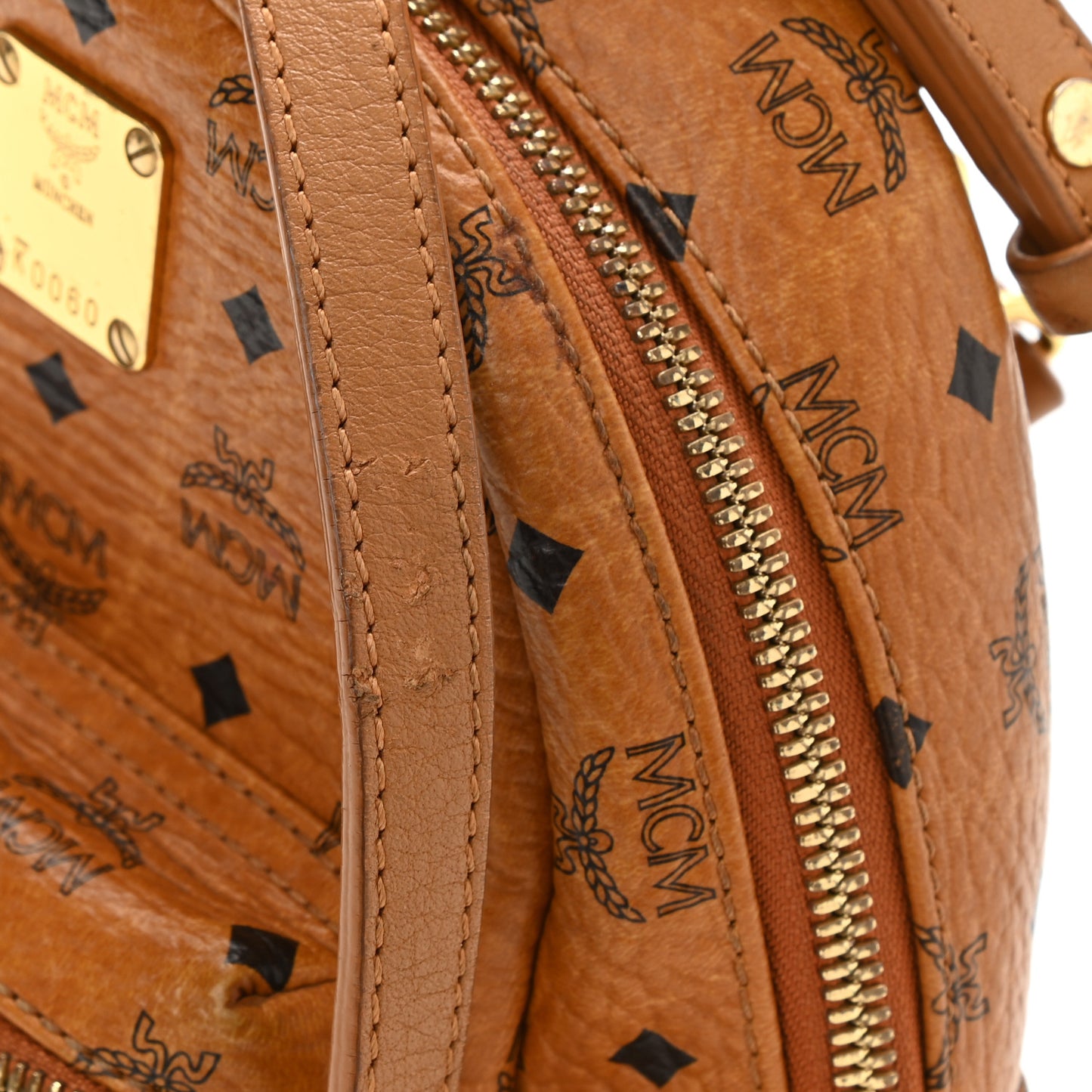 Visetos Side Stud Mini Stark Backpack Cognac