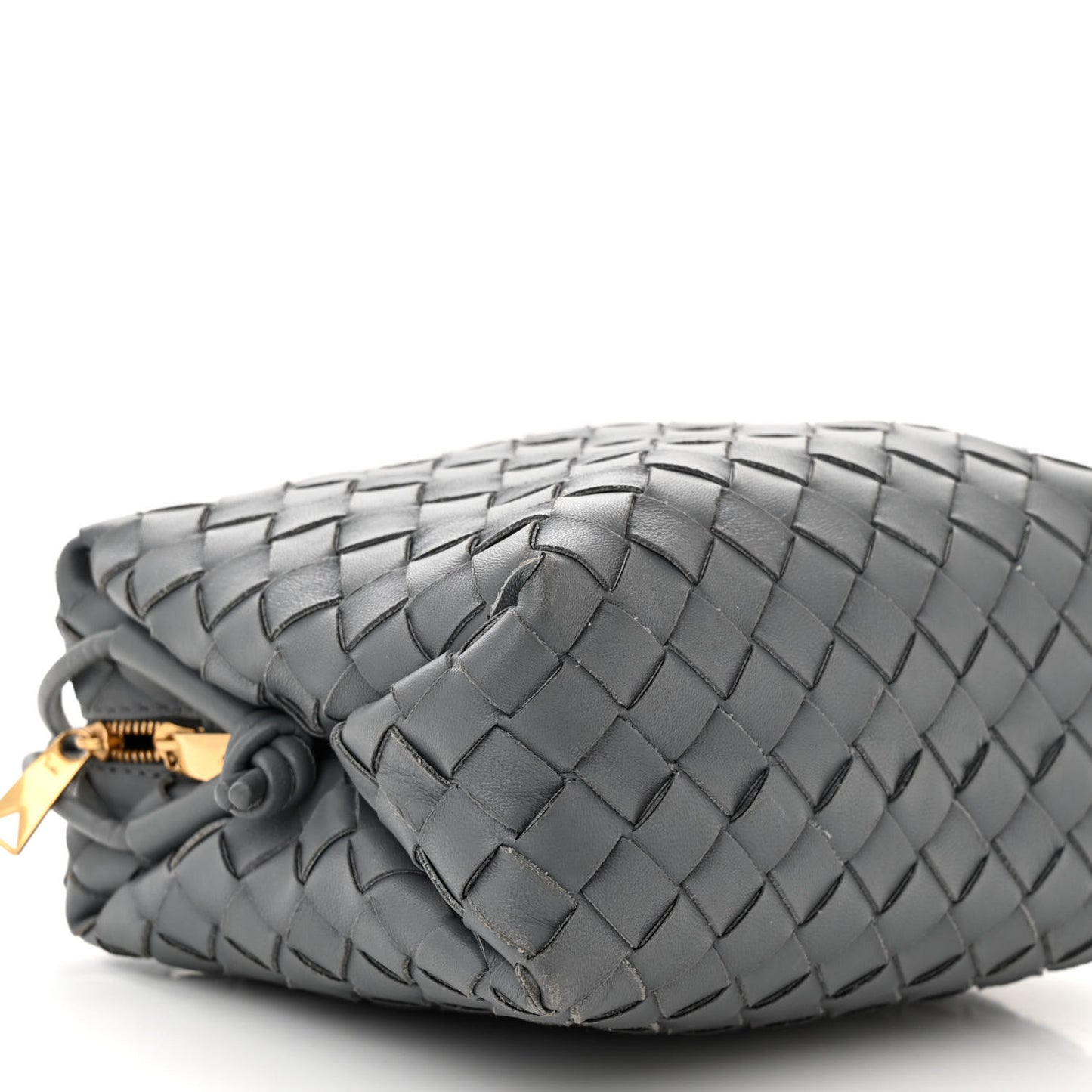 Nappa Intrecciato Small Loop Camera Bag Thunder