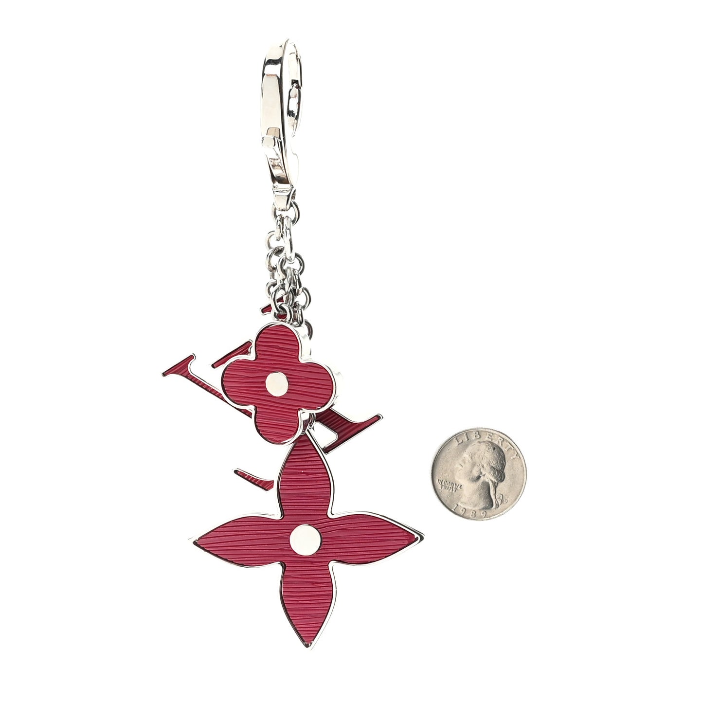Fleur d Epi Bag Charm Fuchsia