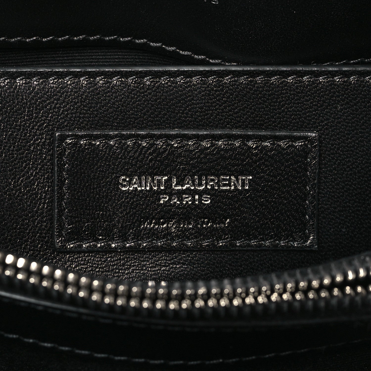 Saint Laurent Calfskin Y Quilted Monogram Small Loulou Chain Satchel Black 6 of 10