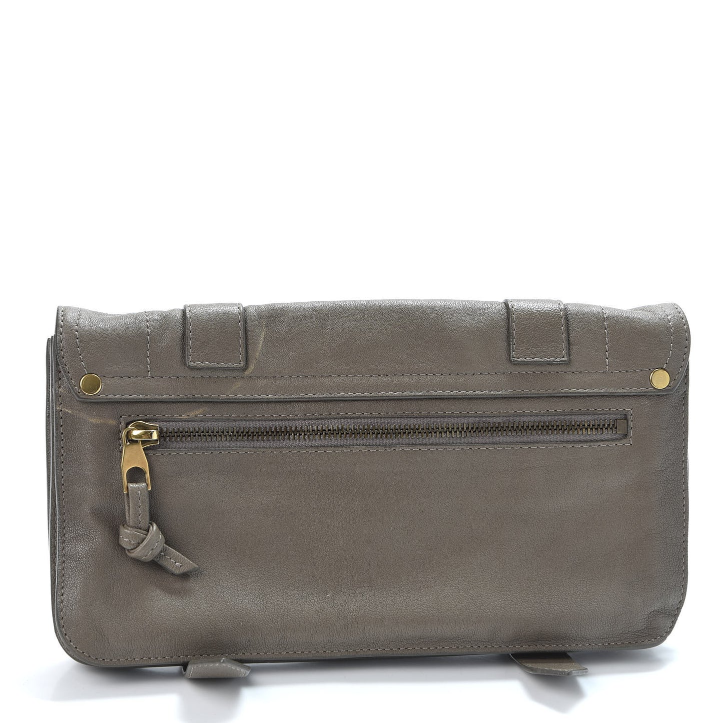 Lambskin PS1 Pochette Clutch Smoke