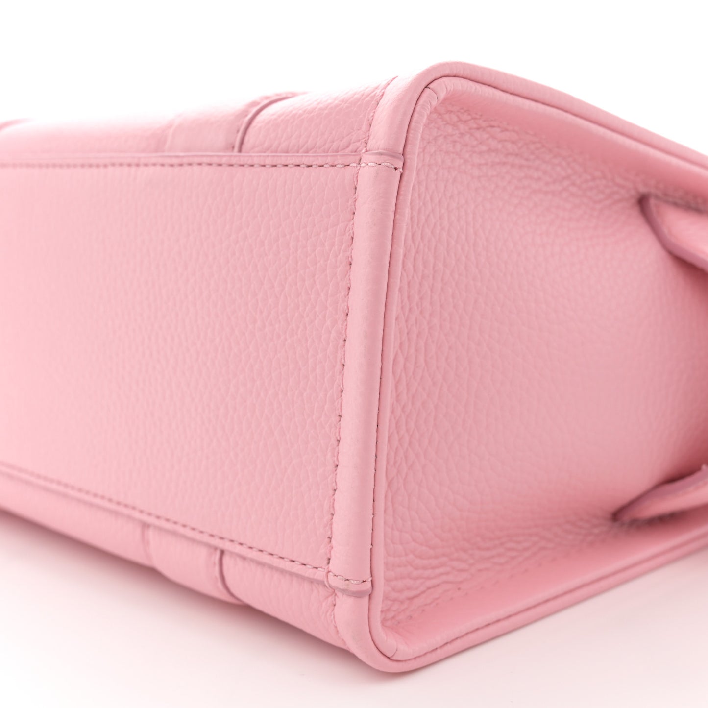 Grained Calfskin Small The Tote Bag Ribbon Pink