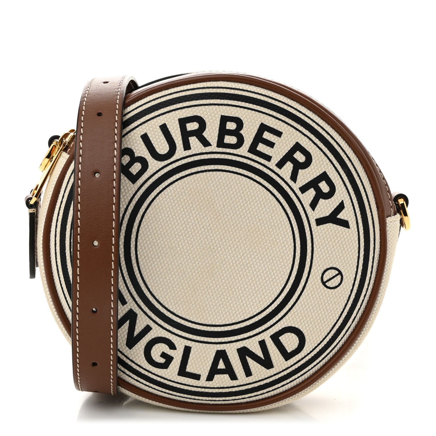 Burberry Canvas Calfskin Louise Bag Natural 1 of 11