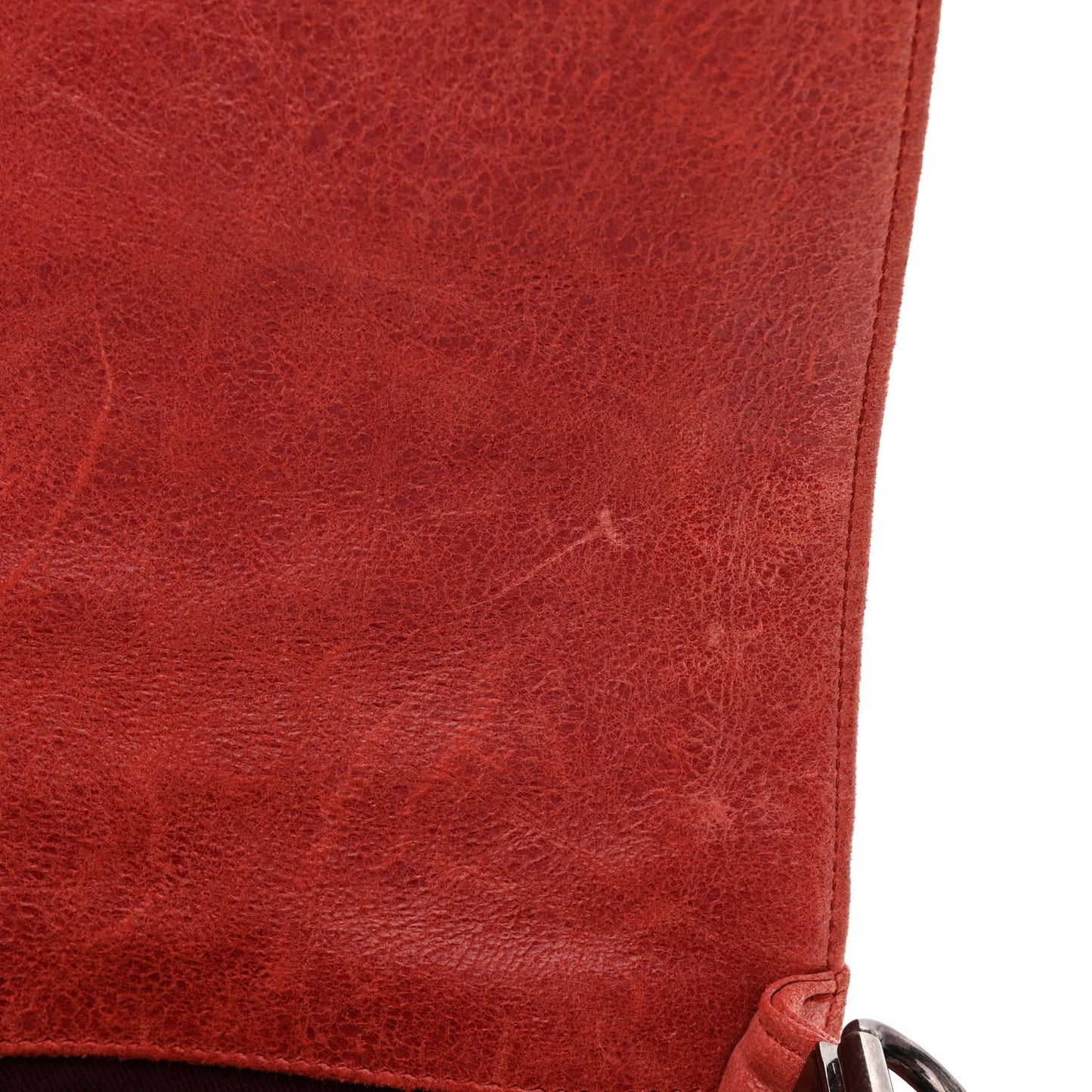 Iridescent Calfskin Quilted Small Gentle Square Boy Flap Red