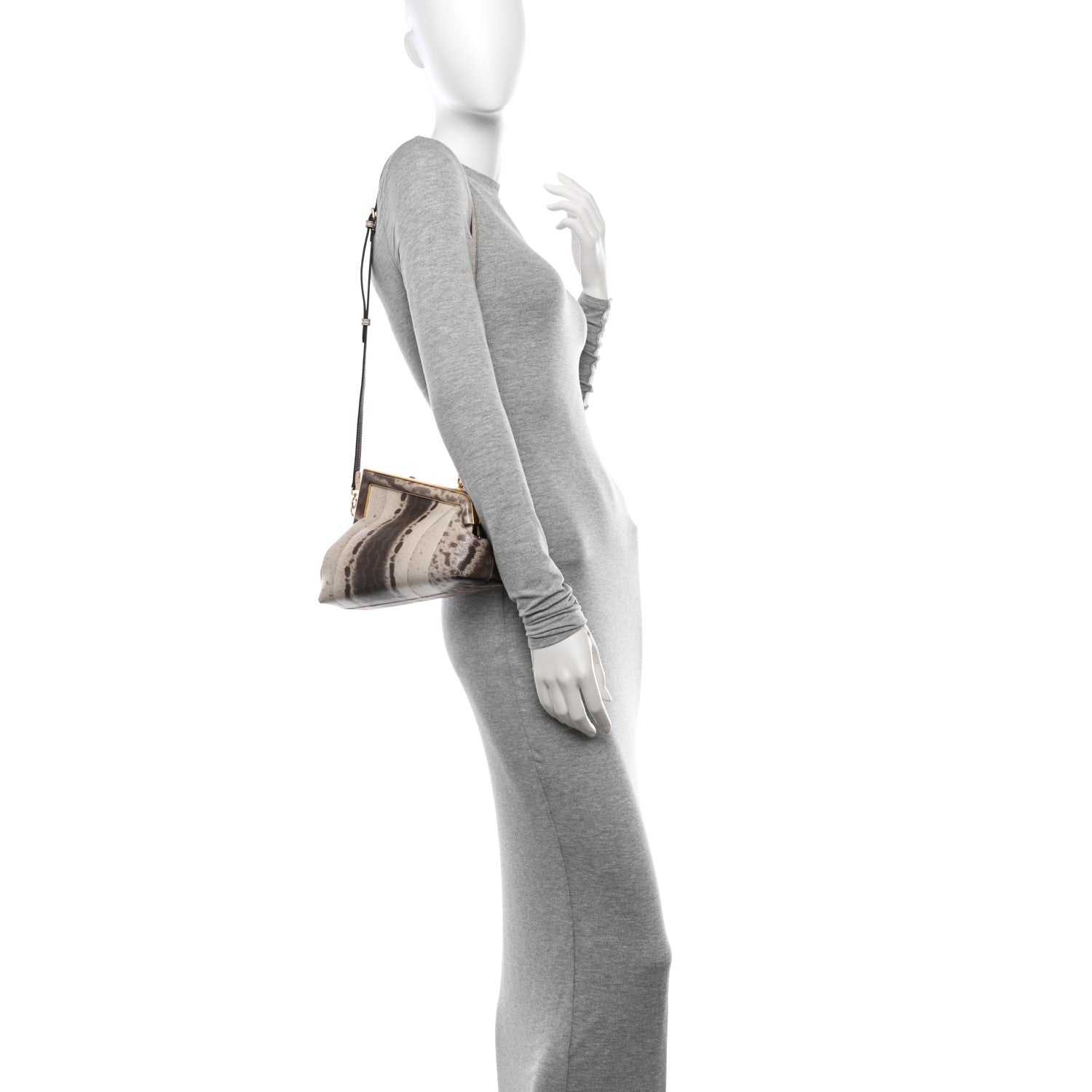 Fendi Snakeskin Small Fendi First Beige 2 of 11