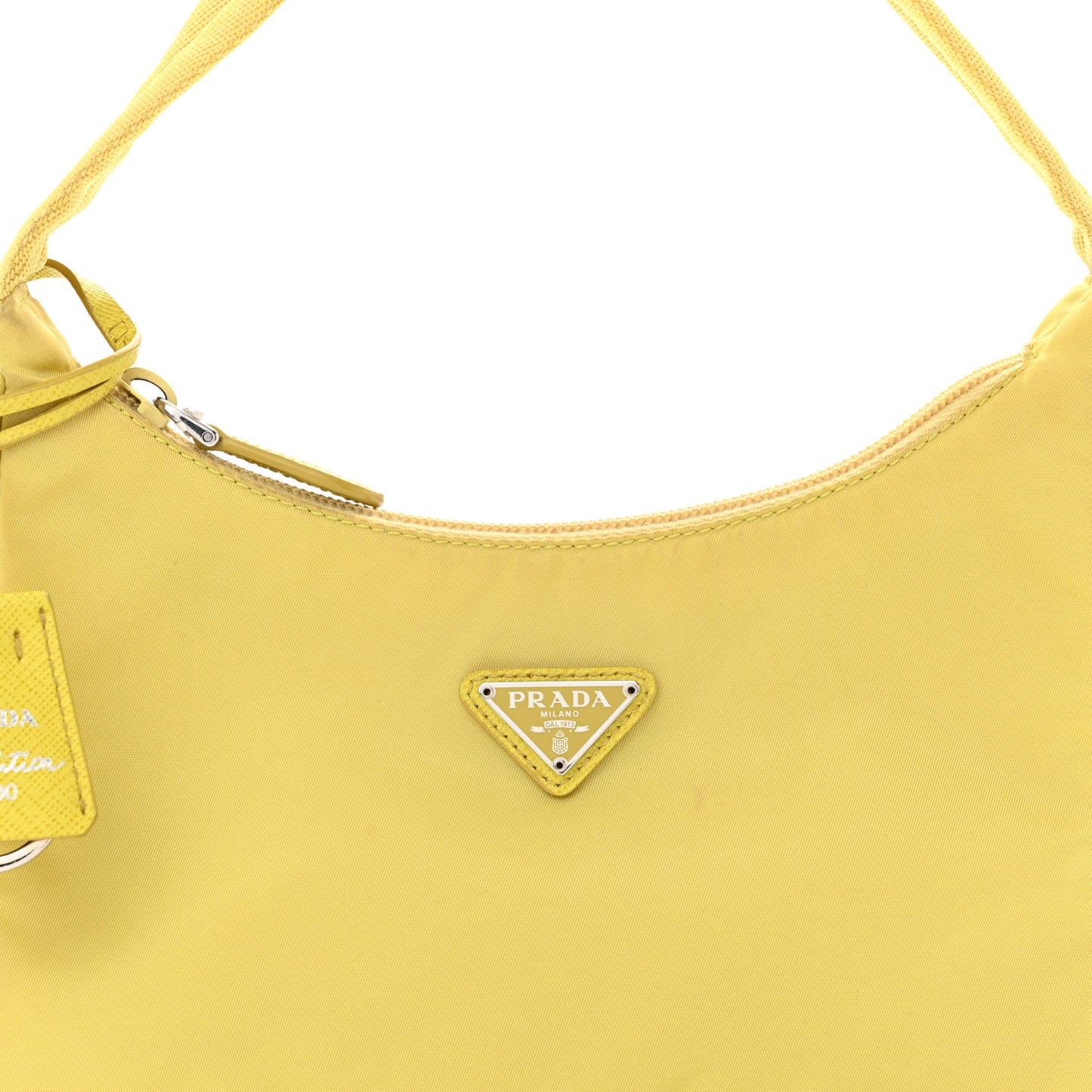Tessuto Nylon Saffiano Mini Re-Edition 2000 Bag Ananas